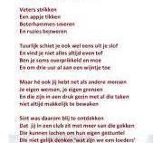 gedichten voor sinterklaas