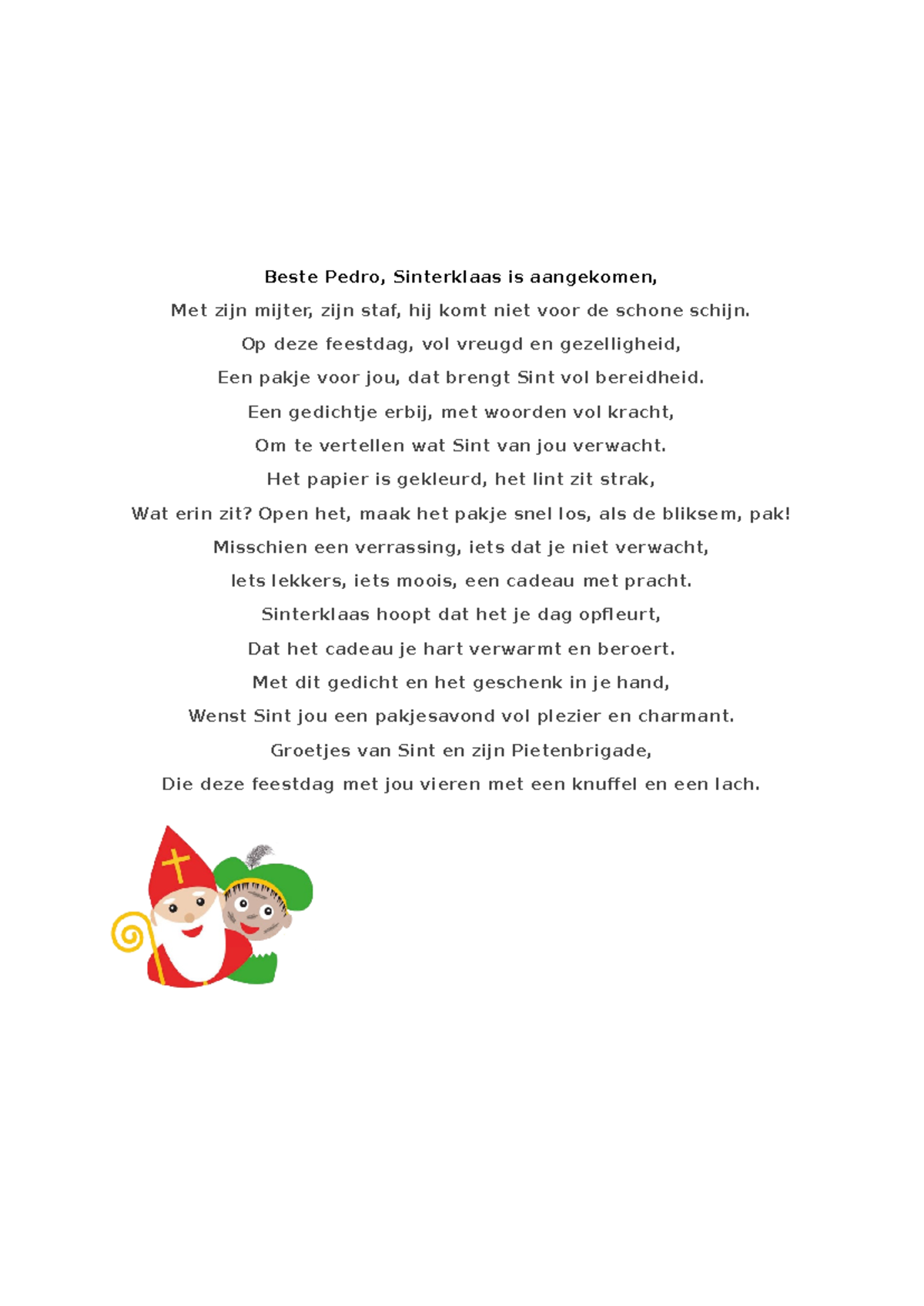 sinterklaasgedicht
