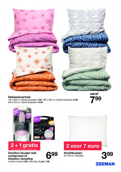 zeeman kussenhoes