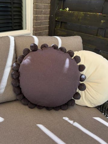 kussen rond 50 cm
